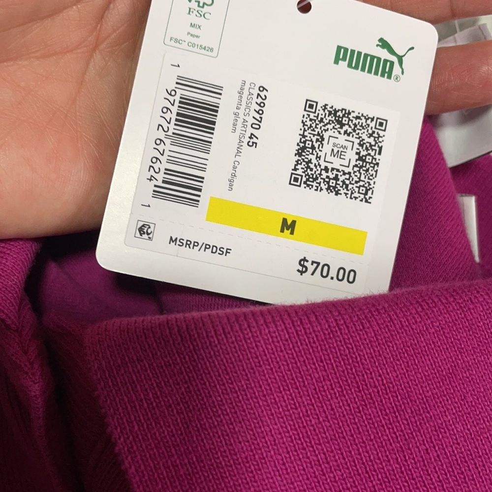 24 HR SALE ONLY Puma Classic Artisanal Cardigan - Picture 7 of 10